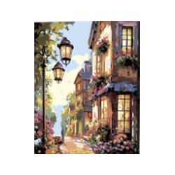 KIT PAINT BY NUMBERS CON BASTIDOR BAJO LAS LUCES 50X65